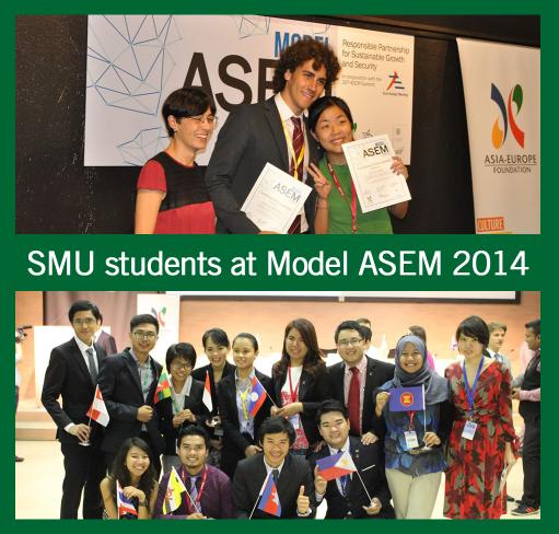 SMU students at Model ASEM 2014