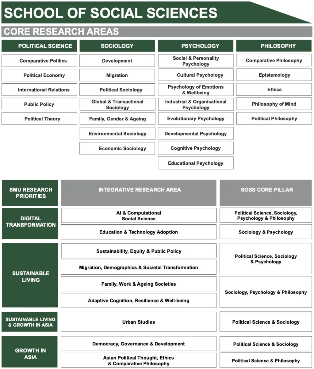 SOSS Core Research Areas